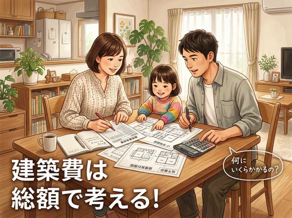 建築費の内訳を考える家づくりのイメージ