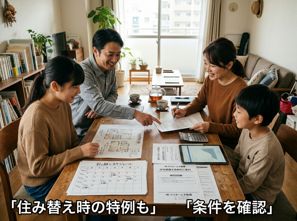 住宅ローン残債があるマンション売却の損失特例をイメージする画像