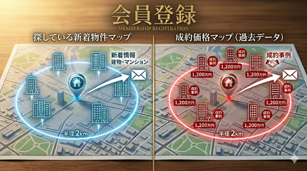 クラベスト不動産の会員登録メインビジュアル