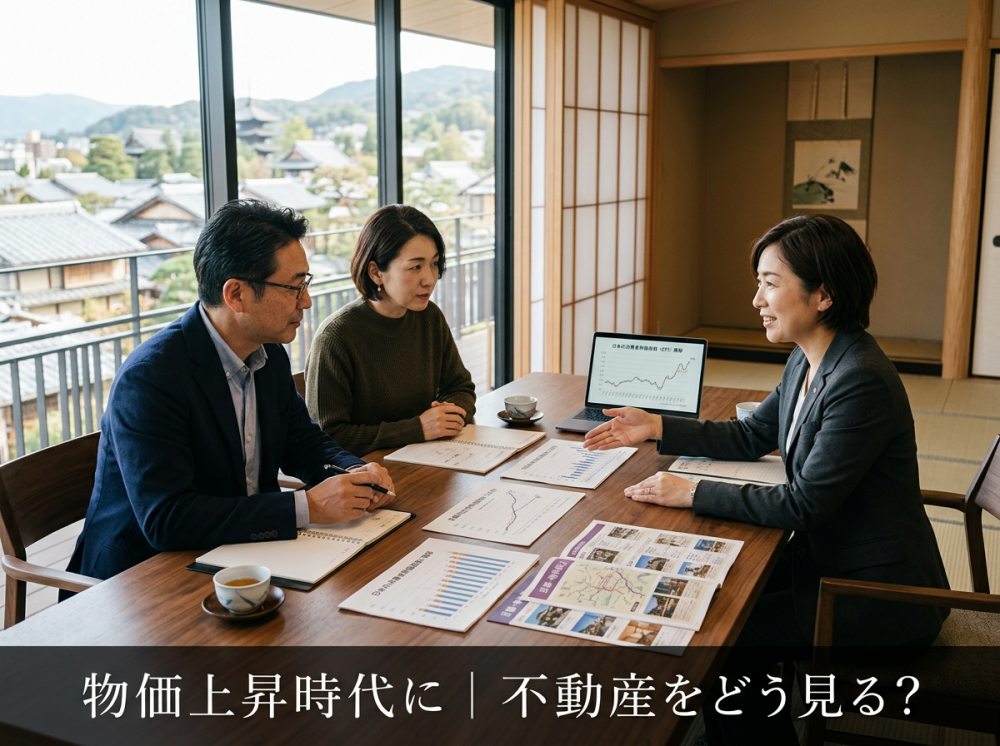 物価上昇時代の京都不動産をイメージする画像