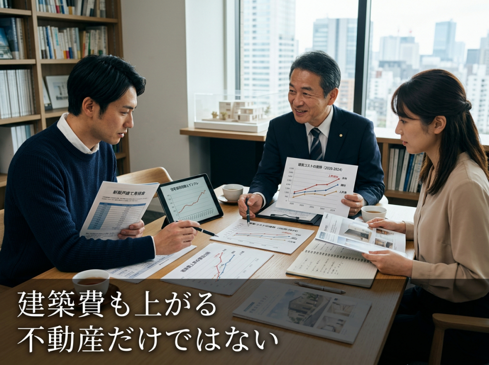 物価上昇と建築費上昇をイメージする画像