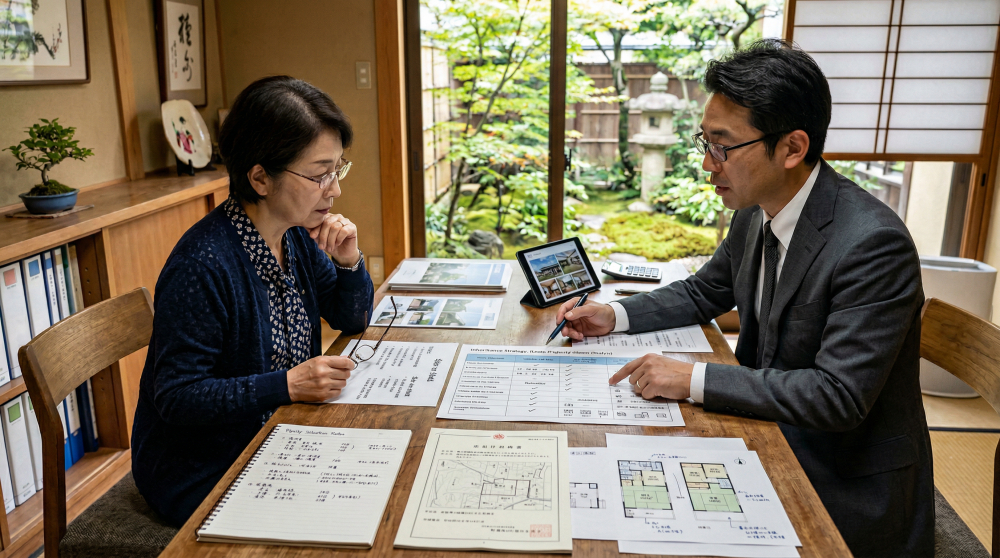 相続売却の比較や判断ポイントをイメージする画像