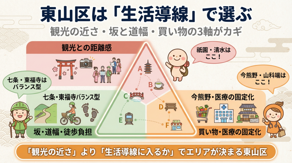 東山区は生活導線で選ぶ（観光・坂・買い物）