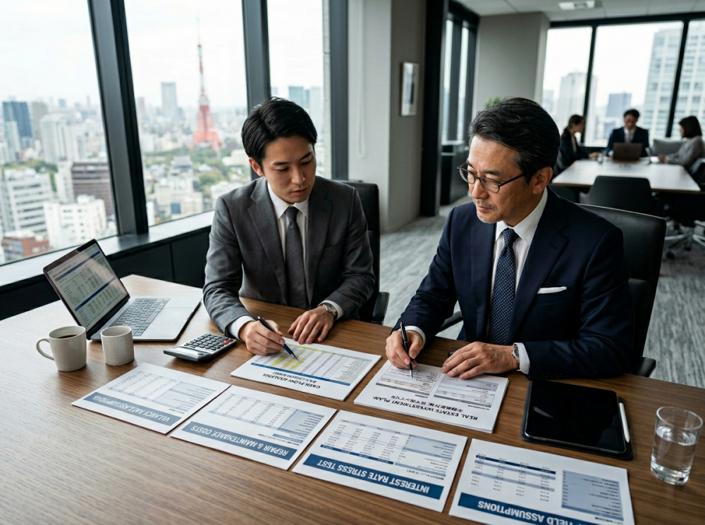 収益不動産の事業計画を保守的に組むイメージ