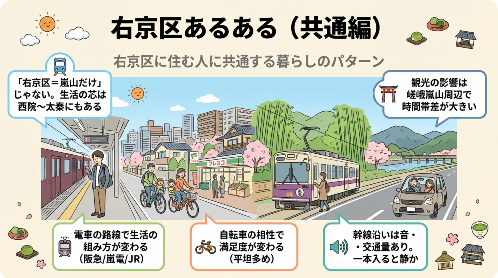 右京区あるある（路線と生活導線の差）