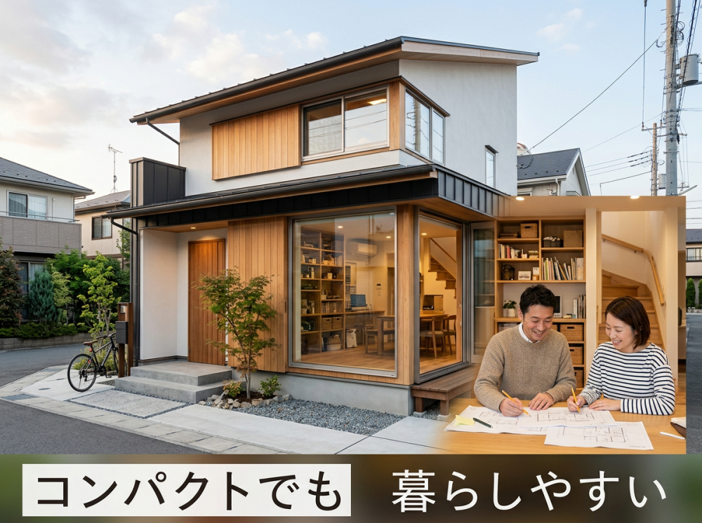 コンパクトでも暮らしやすい新築戸建てのイメージ