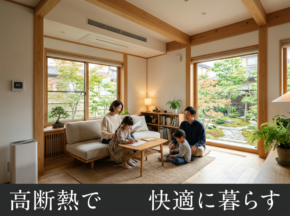 高断熱高性能住宅のイメージ