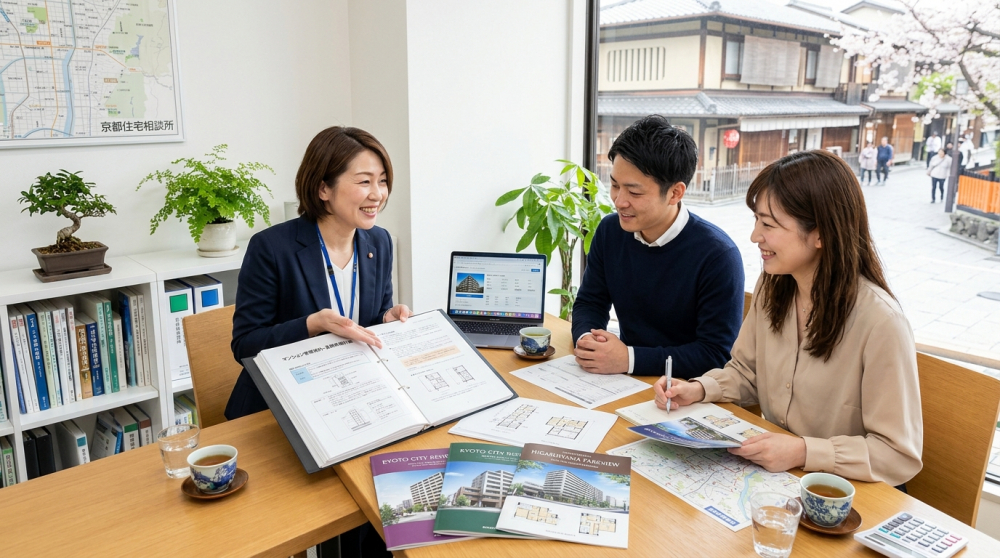 マンション購入検討をイメージする画像