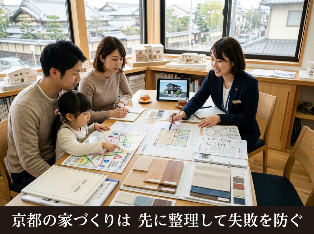 京都で新築戸建て計画に失敗しないためのイメージ