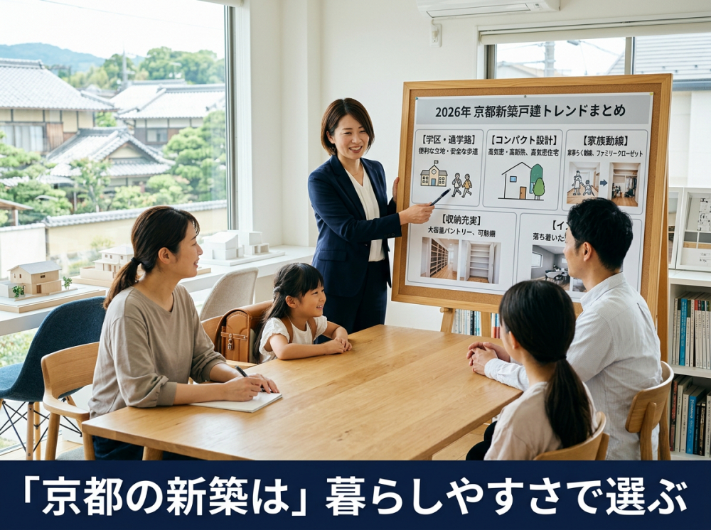 京都で人気の新築戸建てトレンドまとめイメージ