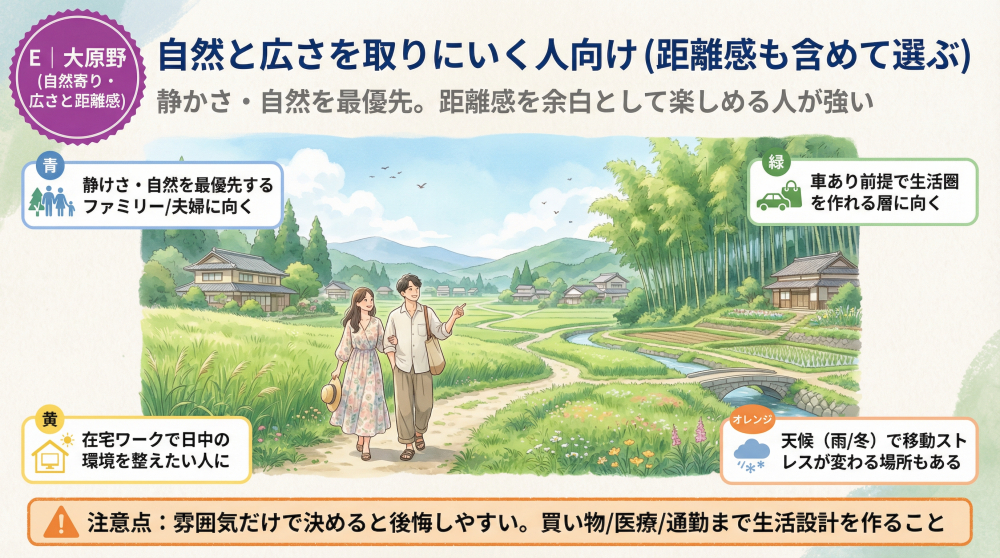 大原野の町並みイメージ