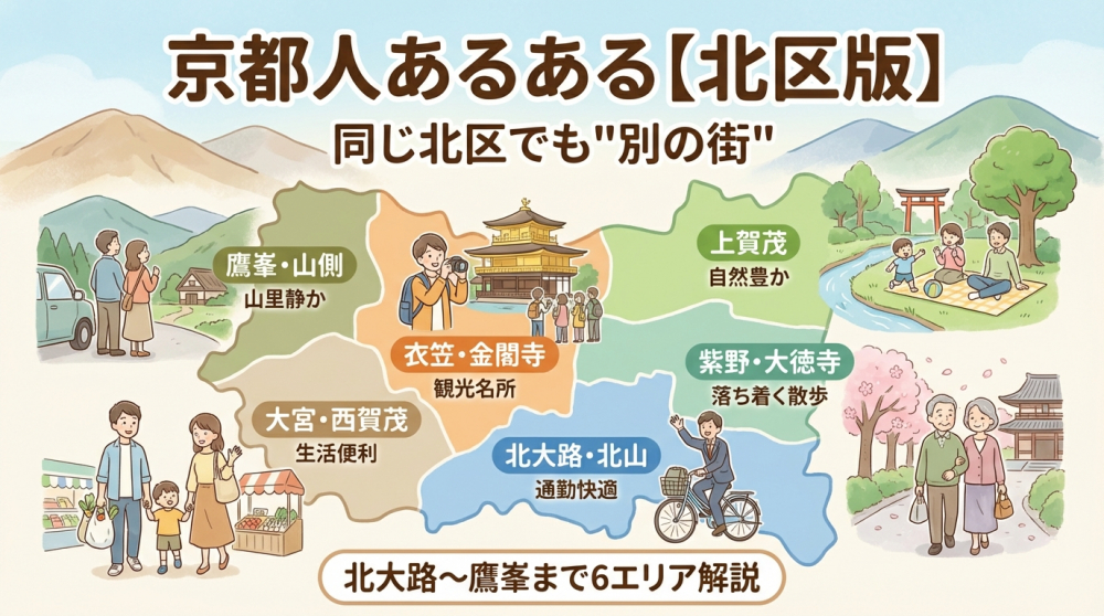 京都人あるある 北区版（地域別の暮らし比較）