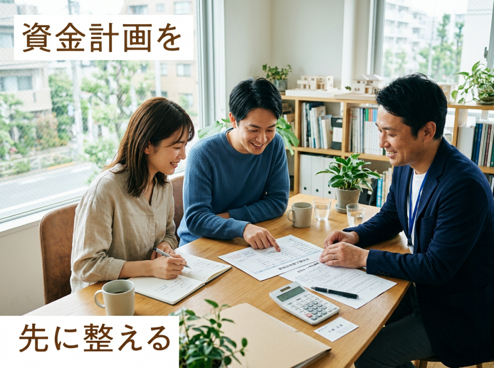 住宅購入の資金計画を考えるイメージ
