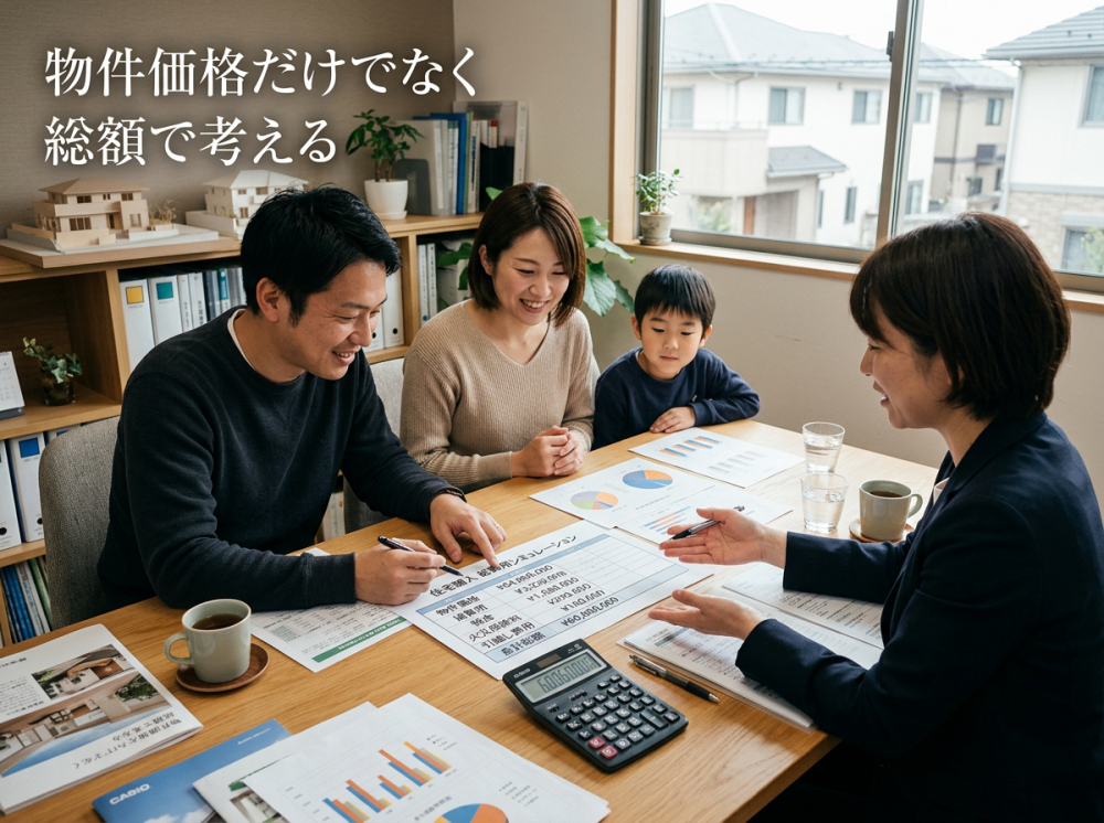 住宅購入の総額を考える資金計画イメージ