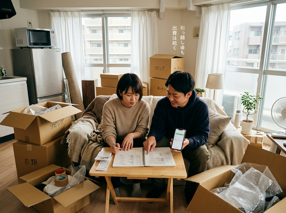 引っ越しや家具家電準備にかかる費用のイメージ