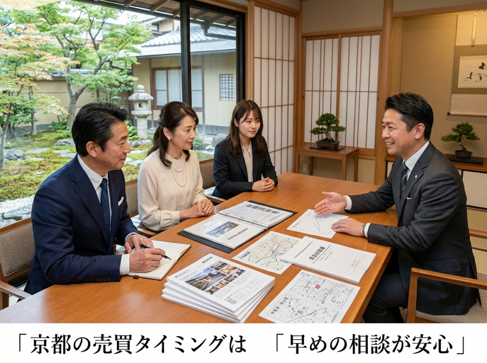京都の不動産売買相談につながるイメージ画像