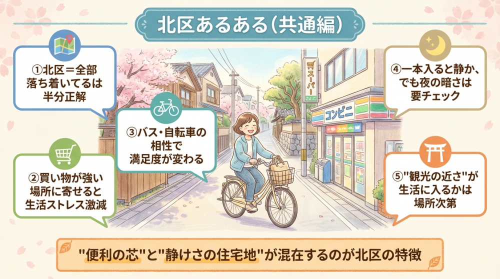 北区あるある（生活導線と落ち着きの差）