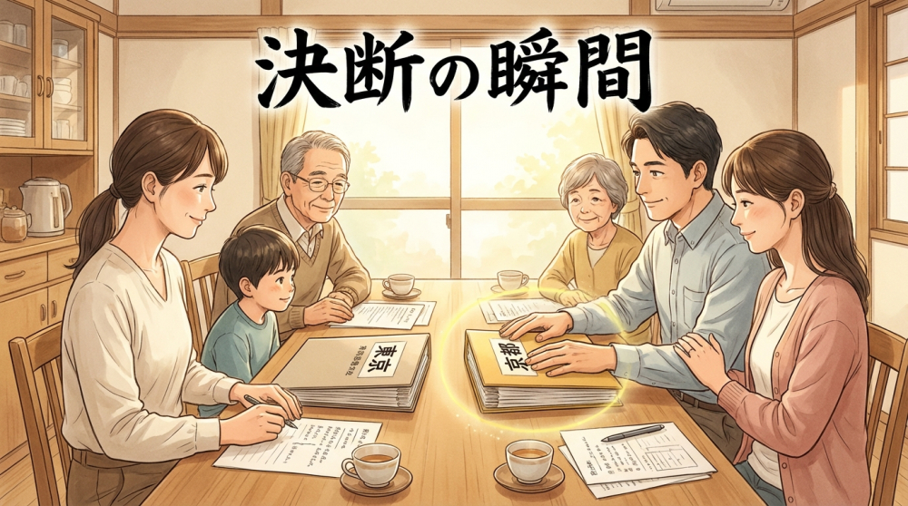 決断のイメージ（比較から選択へ）