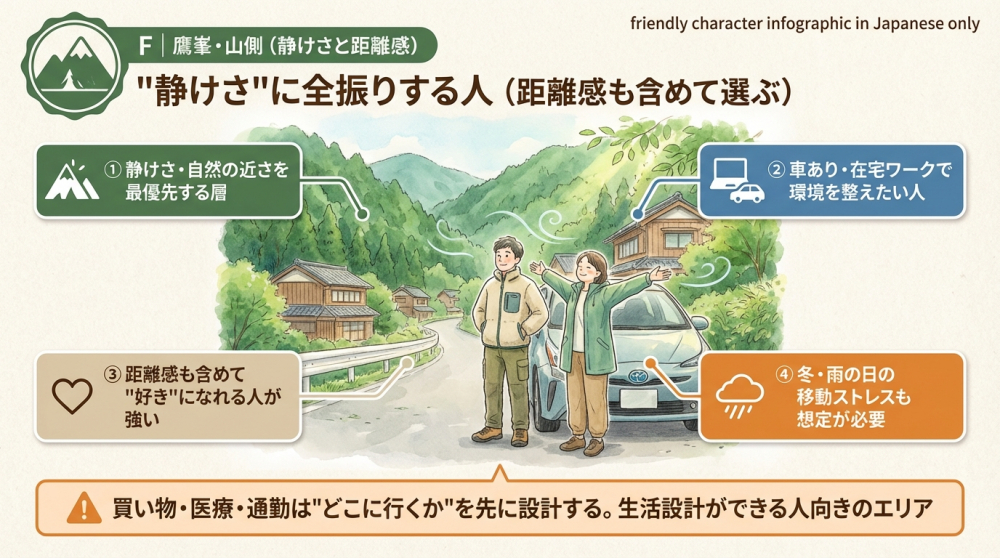 鷹峯・山側の町並みイメージ