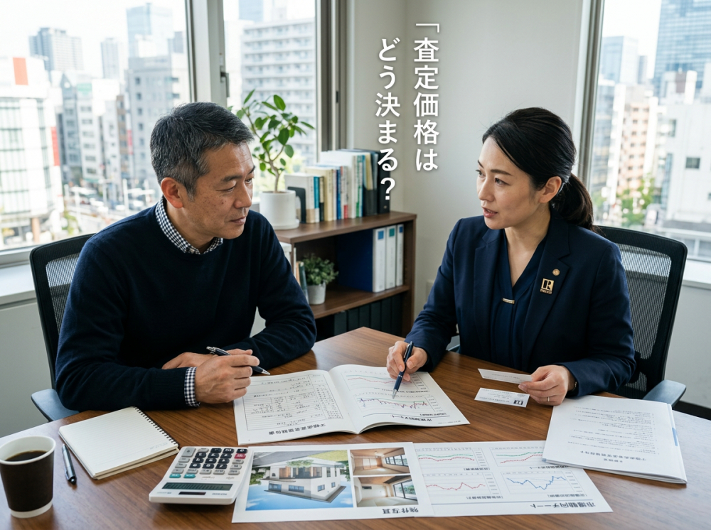 不動産の査定価格がどう決まるのかをイメージするメイン画像