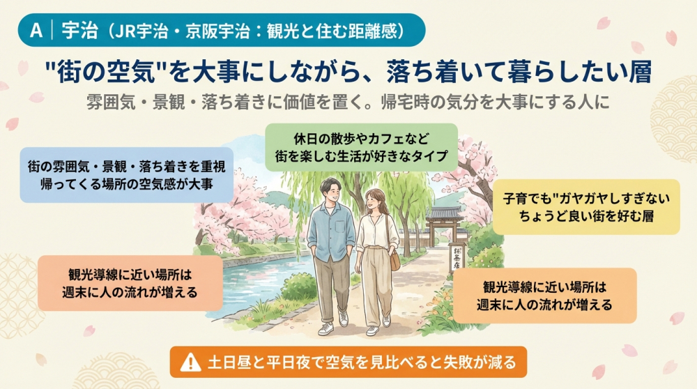 宇治（JR宇治・京阪宇治）の町並みイメージ