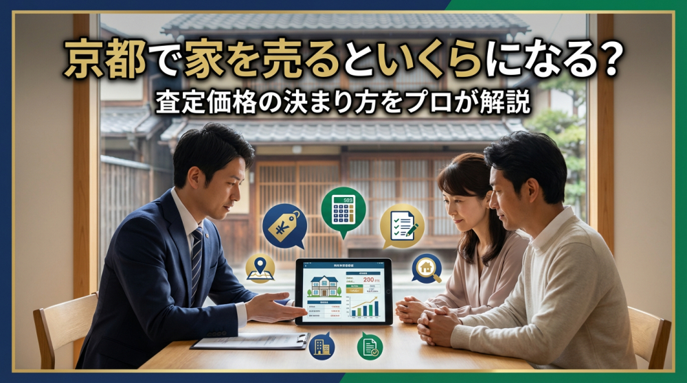 京都で家を売るといくらになる？査定価格の決まり方をプロが解説