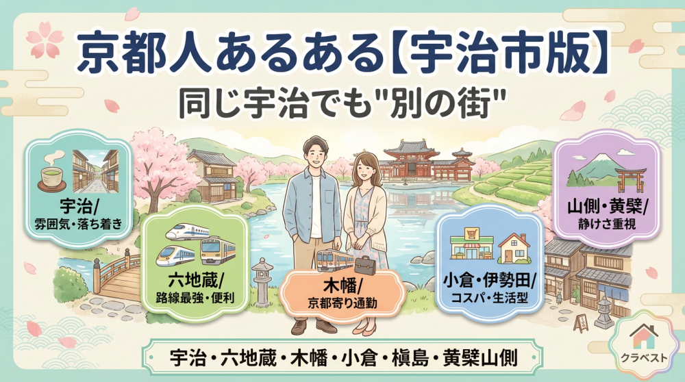 京都人あるある 宇治市版（地域別の暮らし比較）
