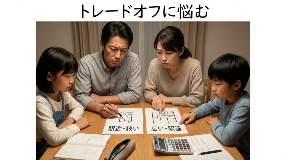 東京での比較に悩むイメージ