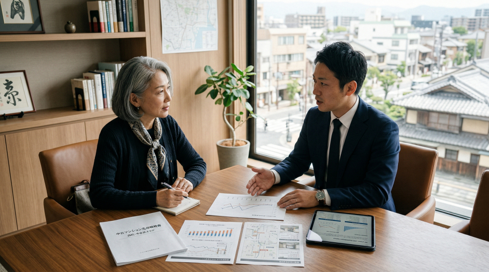 西院・中京区で築20年マンション売却のまとめをイメージする画像