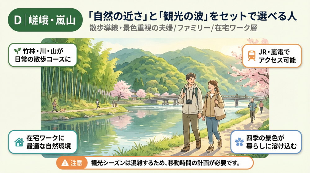 嵯峨・嵐山の町並みイメージ