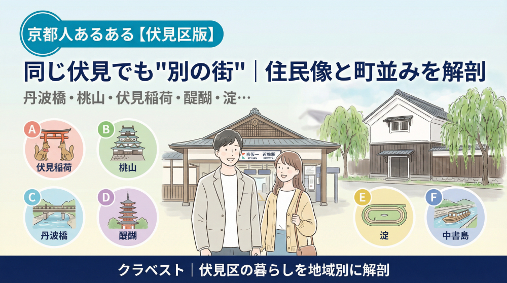 京都人あるある 伏見区版（地域別の暮らし比較）