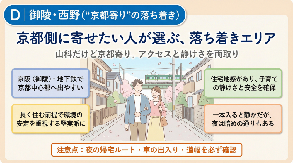 御陵・西野の町並みイメージ