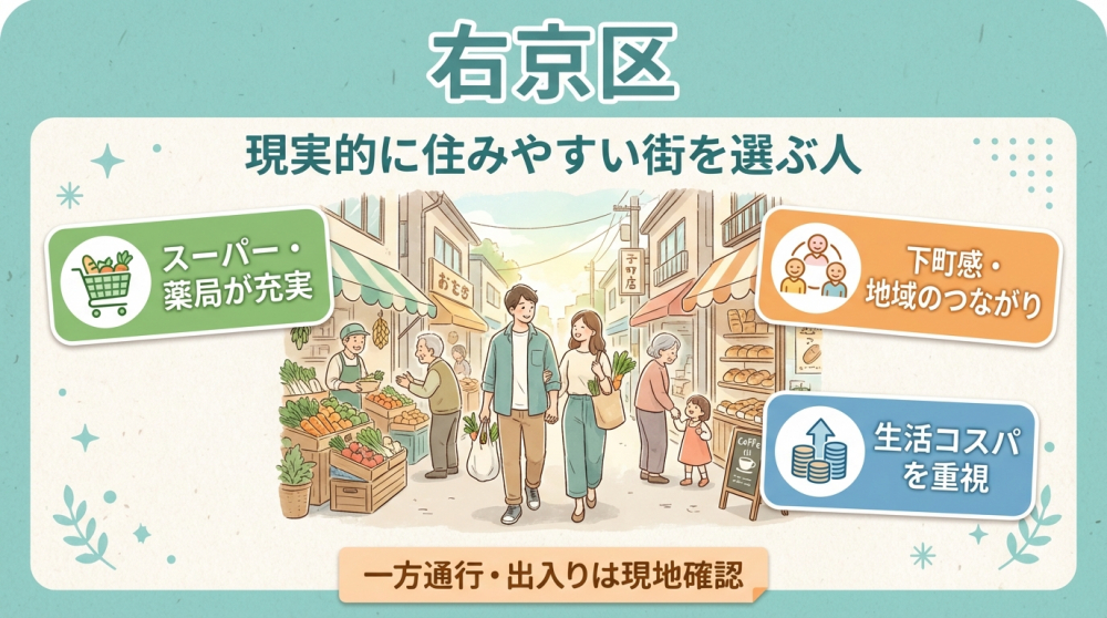 右京区の人物像に合うイメージ