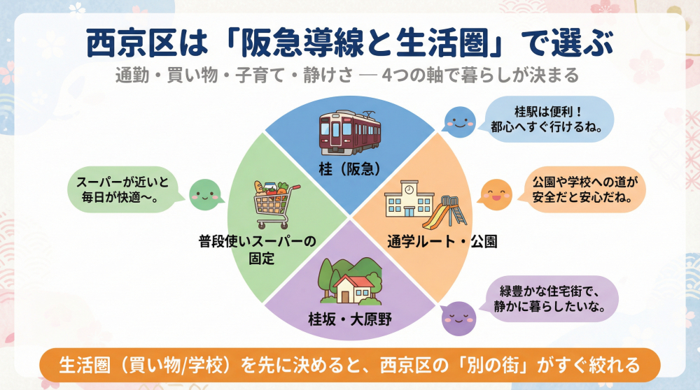 西京区あるある（阪急導線と生活圏の差）