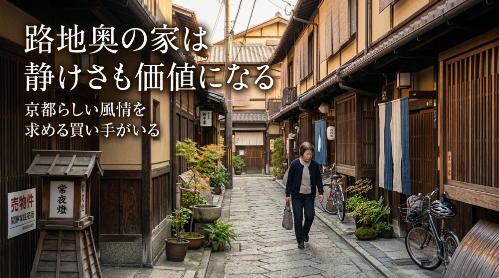 京都の路地・町家・静かな風景のイメージ