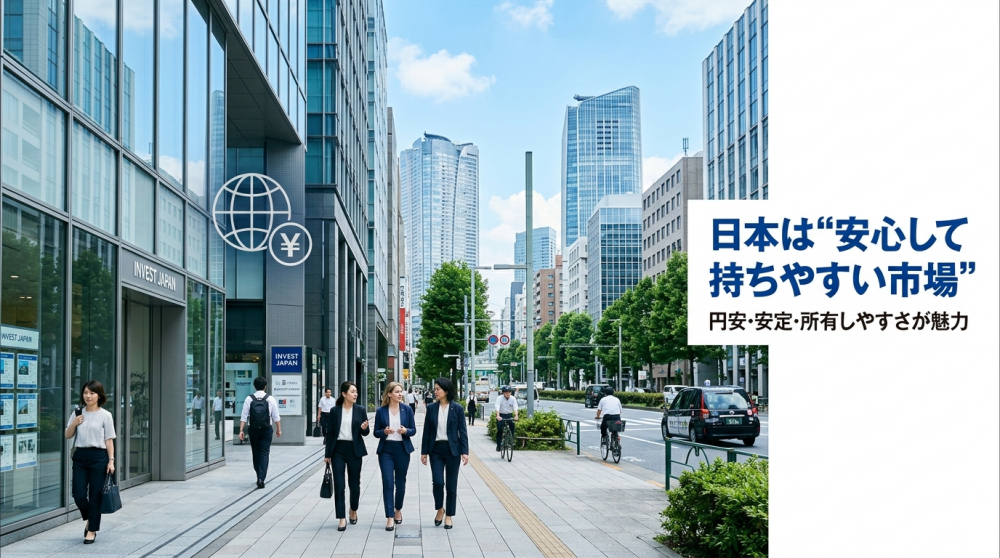 日本の都市部の街並みイメージ