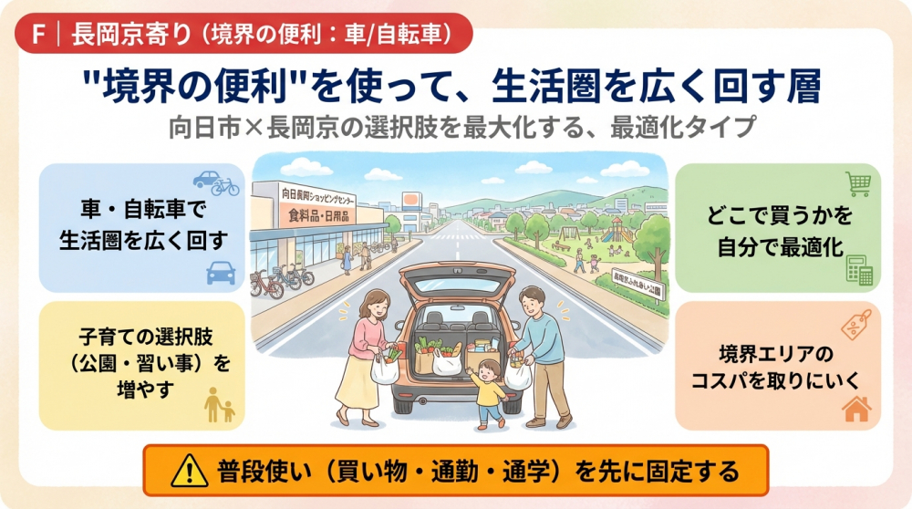 長岡京寄りの町並みイメージ