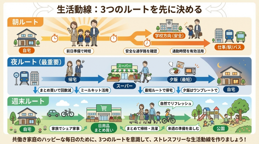 生活動線（イメージ）