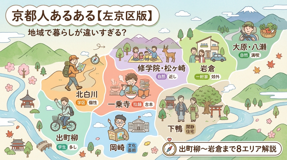 京都人あるある 左京区版（地域別の暮らし比較）