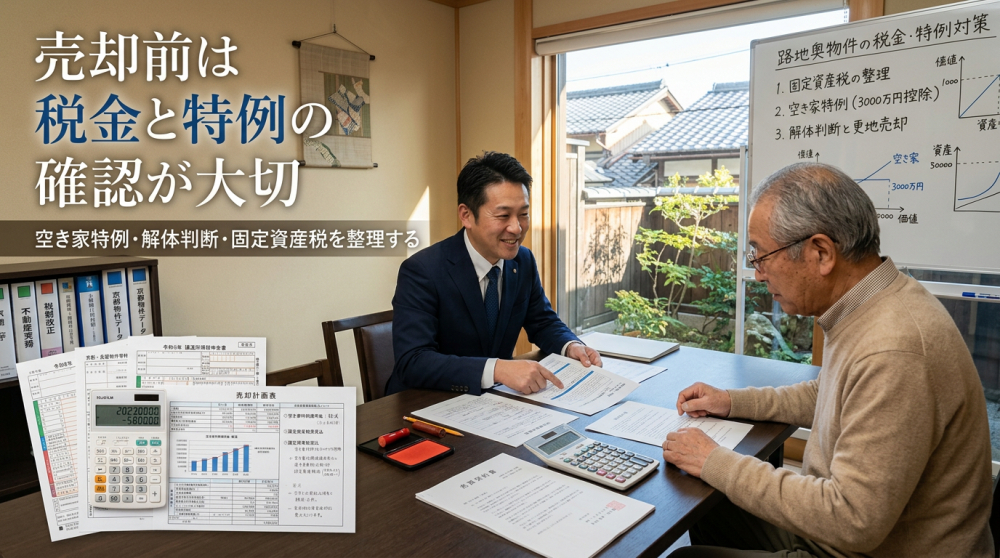 税金・書類・相談のイメージ