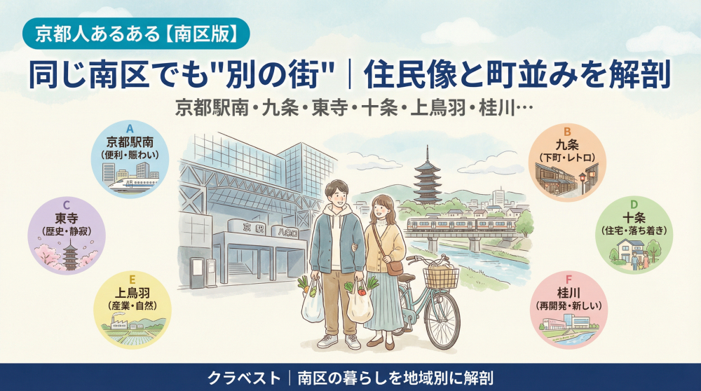 京都人あるある 南区版（地域別の暮らし比較）