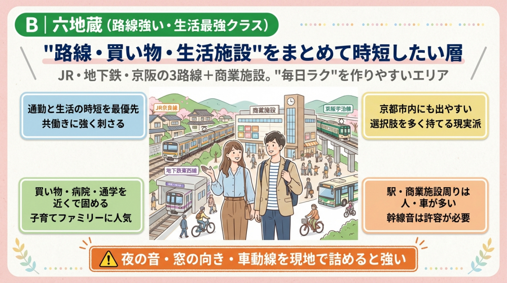 六地蔵の町並みイメージ