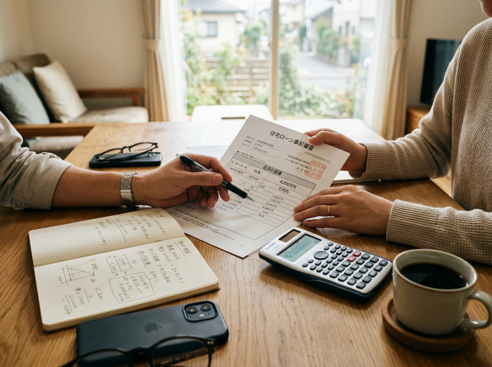 資金計画や住宅ローン事前審査のイメージ