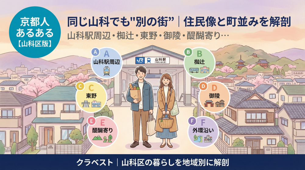 京都人あるある 山科区版（地域別の暮らし比較）