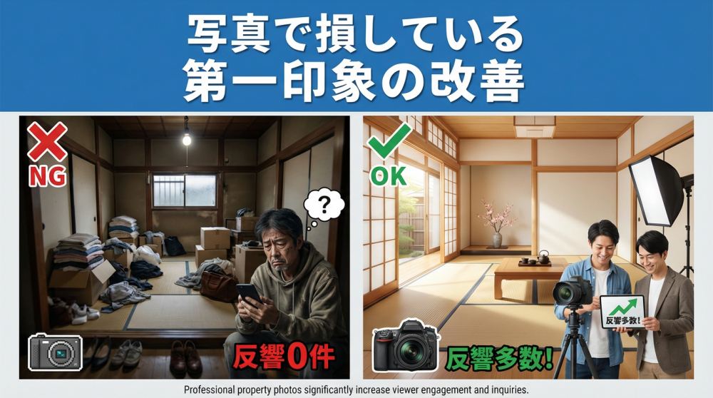 京都で家が売れない：写真と見せ方を改善して反響を増やす