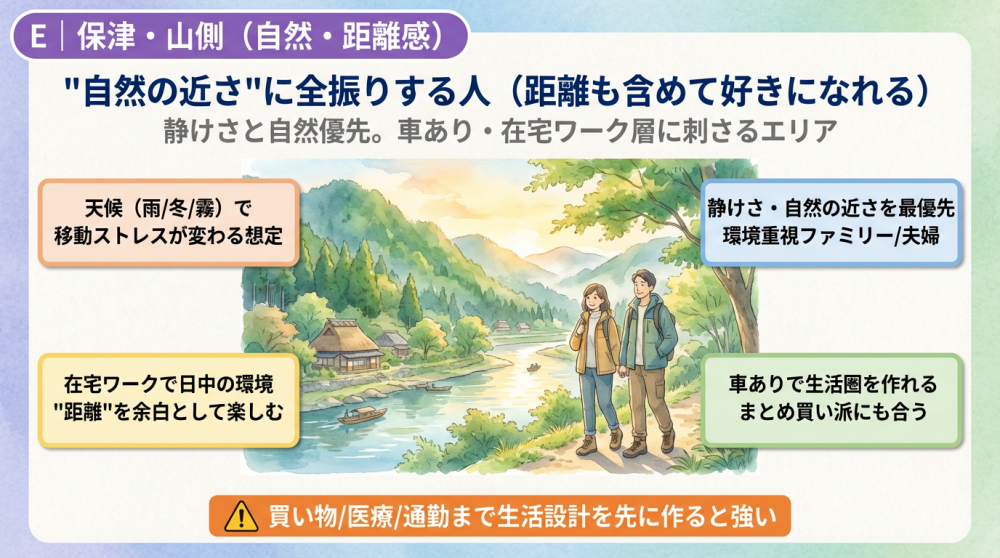 保津・山側の町並みイメージ