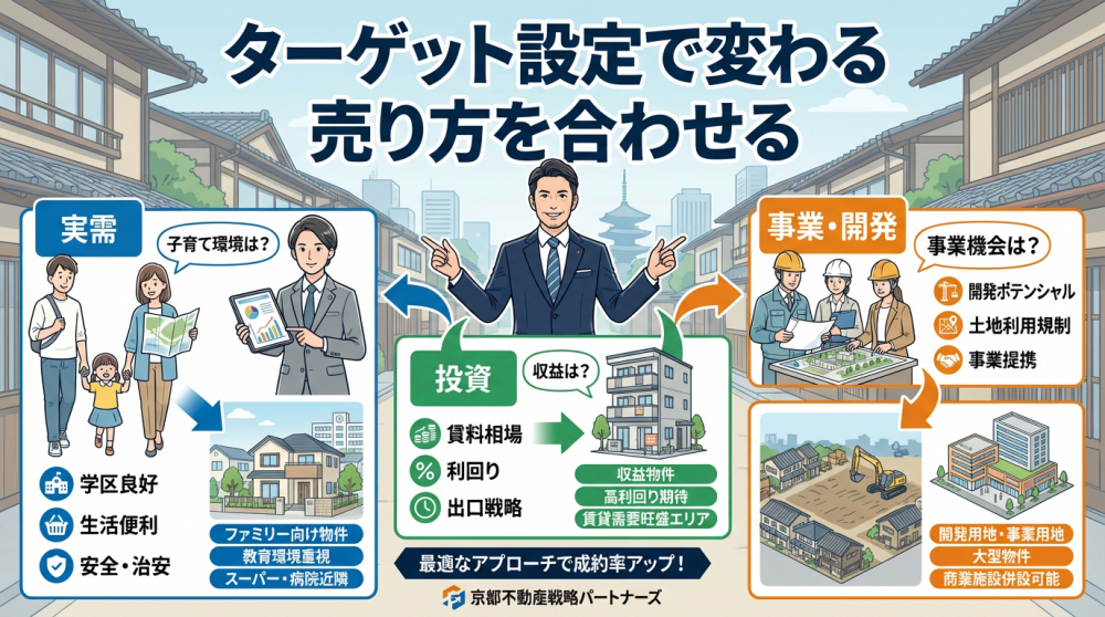 京都で売れない家：ターゲット設定と売却導線を整える