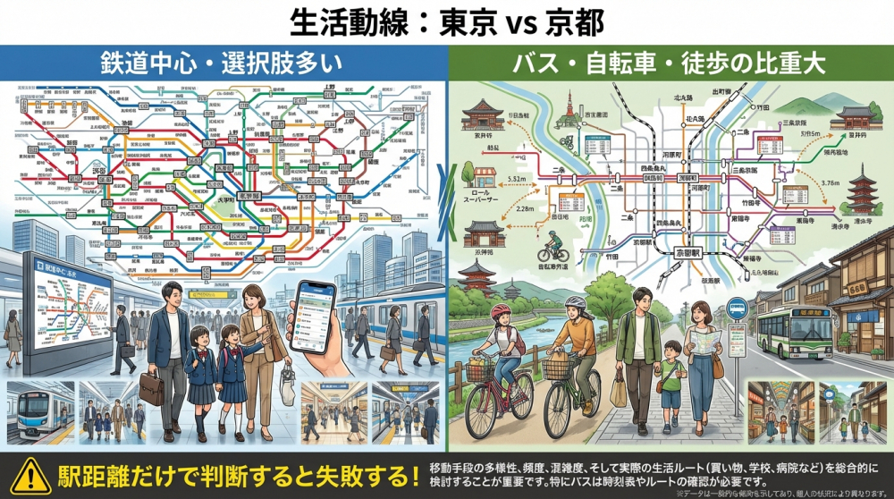 生活動線チェック（地図のイメージ）