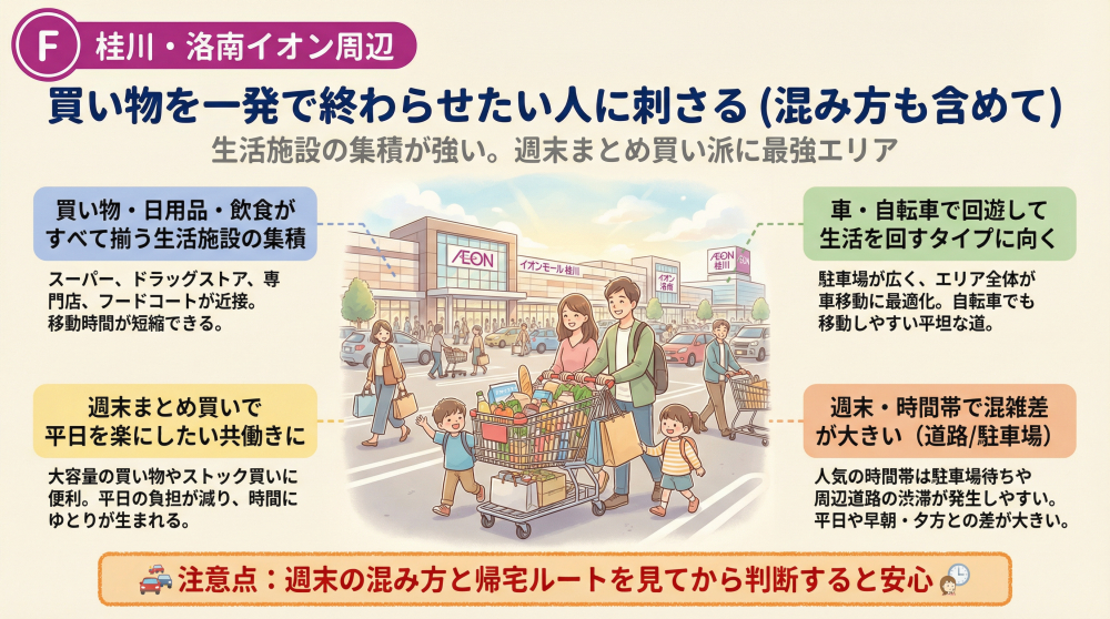 桂川・洛南イオン周辺の町並みイメージ