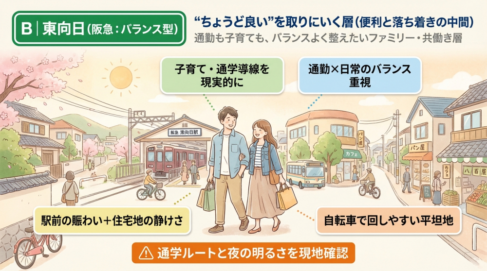 東向日（阪急）の町並みイメージ